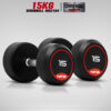ดัมเบลกลม หุ้มยาง IVADE ขนาด 15KG x 2 ชิ้น (MD2104)