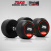 ดัมเบลกลม หุ้มยาง IVADE ขนาด 25KG x 2 ชิ้น (MD2104)