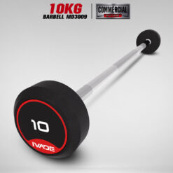 บาร์เบล แกนตรง หุ้มยาง IVADE ขนาด 10KG x 1 ชิ้น (MD3009)