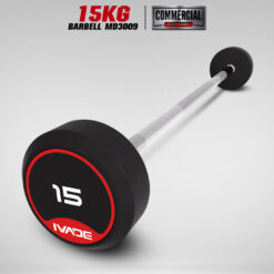 บาร์เบล แกนตรง หุ้มยาง IVADE ขนาด 15KG x 1 ชิ้น (MD3009)