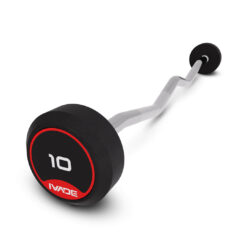 บาร์เบล แกนหยัก EZ หุ้มยาง IVADE ขนาด 10KG x 1 ชิ้น (MD3009-EZ)
