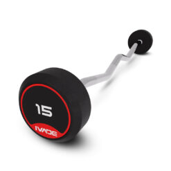 บาร์เบล แกนหยัก EZ หุ้มยาง IVADE ขนาด 15KG x 1 ชิ้น (MD3009-EZ)