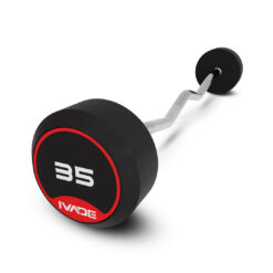 บาร์เบล แกนหยัก EZ หุ้มยาง IVADE ขนาด 35KG x 1 ชิ้น (MD3009-EZ)