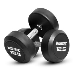 ดัมเบลกลม หุ้มยาง IRONTEC ขนาด 12.5KG x 2 ชิ้น (DB4012) - Image 3