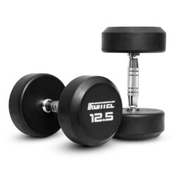 ดัมเบลกลม หุ้มยาง IRONTEC ขนาด 12.5KG x 2 ชิ้น (DB4012) - Image 4