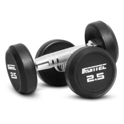 ดัมเบลกลม หุ้มยาง IRONTEC ขนาด 2.5KG x 2 ชิ้น (DB4012) - Image 3