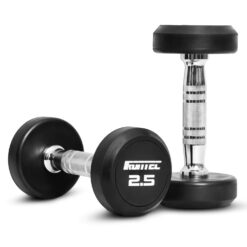 ดัมเบลกลม หุ้มยาง IRONTEC ขนาด 2.5KG x 2 ชิ้น (DB4012) - Image 4