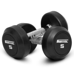 ดัมเบลกลม หุ้มยาง IRONTEC ขนาด 5KG x 2 ชิ้น (DB4012) - Image 3
