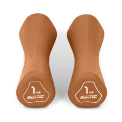 ดัมเบล 1KG (1 คู่ ) หุ้มยาง Neoprene สี Chocolate (MD7516) - Image 3