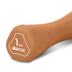 ดัมเบล 1KG (1 คู่ ) หุ้มยาง Neoprene สี Chocolate (MD7516) - Image 5