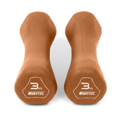 ดัมเบล 3KG (1 คู่ ) หุ้มยาง Neoprene สี Chocolate (MD7516) - Image 3