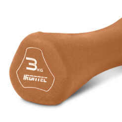 ดัมเบล 3KG (1 คู่ ) หุ้มยาง Neoprene สี Chocolate (MD7516) - Image 5