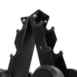 ดัมเบลกลม หุ้มยาง IRONTEC  Set 8 คู่ พร้อมขาตั้ง (DB4012SET180KG) - Image 3