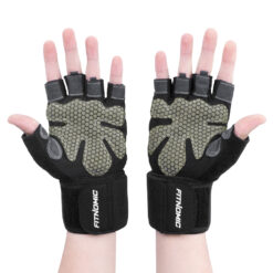 Alternative view of ถุงมือฟิตเนส (1 คู่) รุ่น FN-1-2001-BLACK