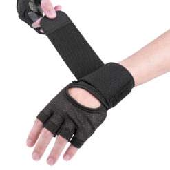 ถุงมือฟิตเนส (1 คู่) รุ่น FN-1-2001-BLACK - Image 4
