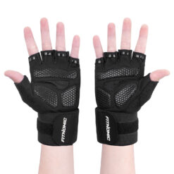 Alternative view of ถุงมือฟิตเนส (1 คู่) รุ่น FN-1-20480-BLACK