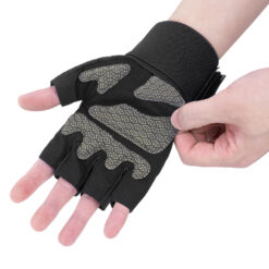 ถุงมือฟิตเนส (1 คู่) รุ่น FN-1-2061-BLACK - Image 5