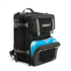 LAMGOYI กระเป๋าเป้ สายฟิตเนส GYM & HYROX Backpack 35L รุ่น TRAIN สีดำ-เขียว (Black-Green) - Image 5